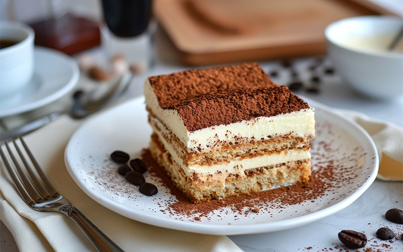 Authentic Italian tiramisu dessert from Publico Ristorante.