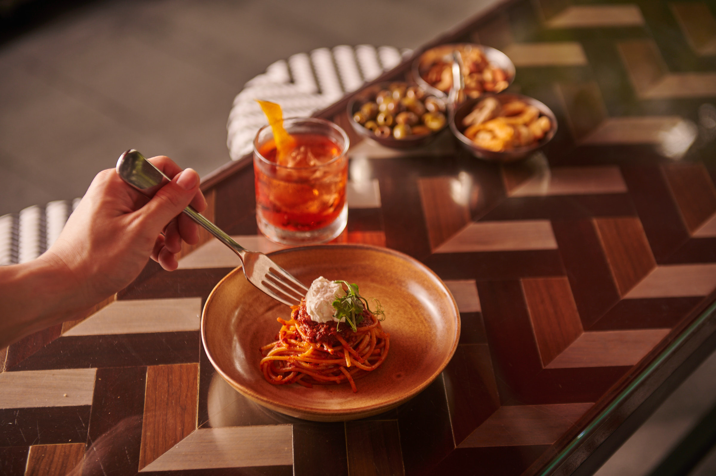 Italian bar bites including cicchetti and small plates at Publico, Robertson Quay.