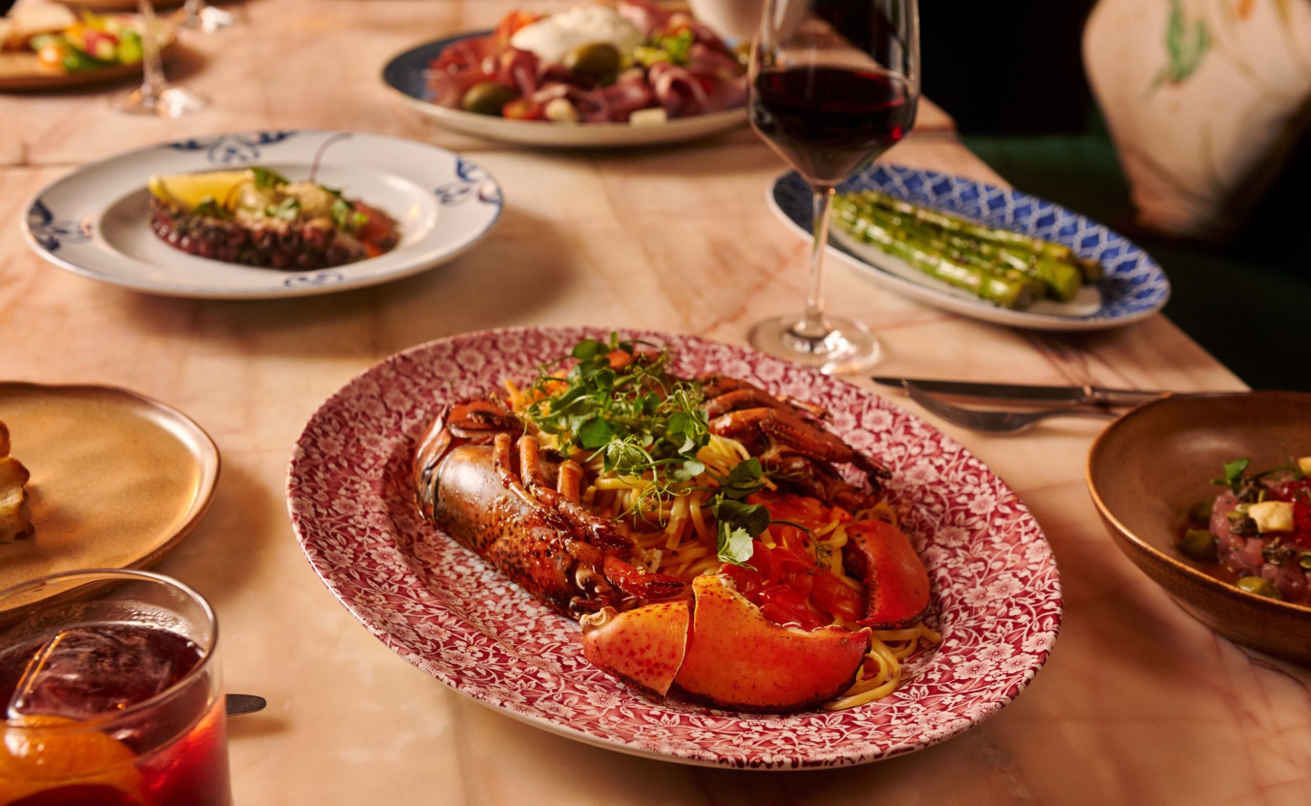 Italian dishes made for sharing around the table at Publico Ristorante in Robertson Quay, Singapore.