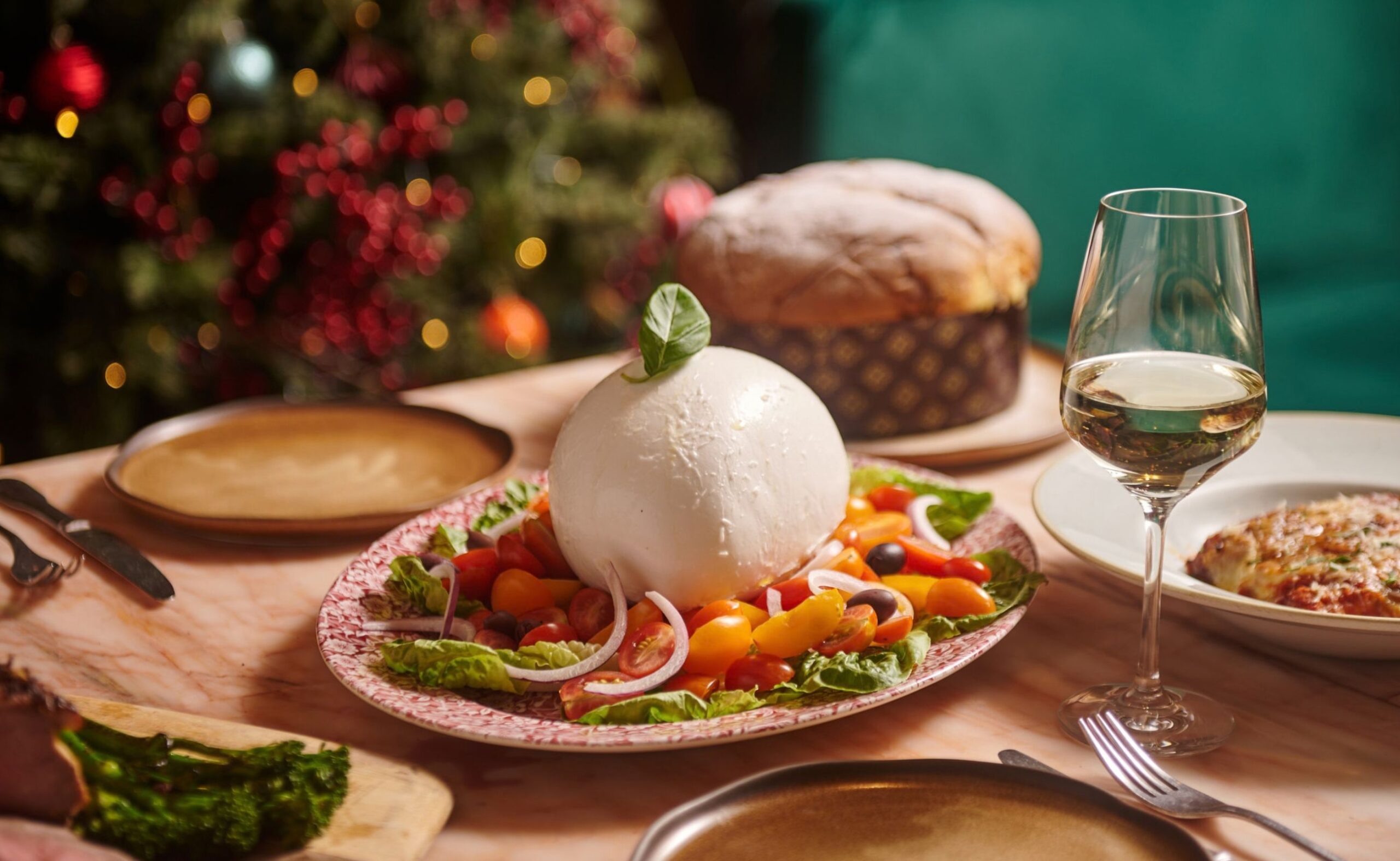Christmas Day lunch with Italian dishes, wine and Prosecco at Publico Singapore